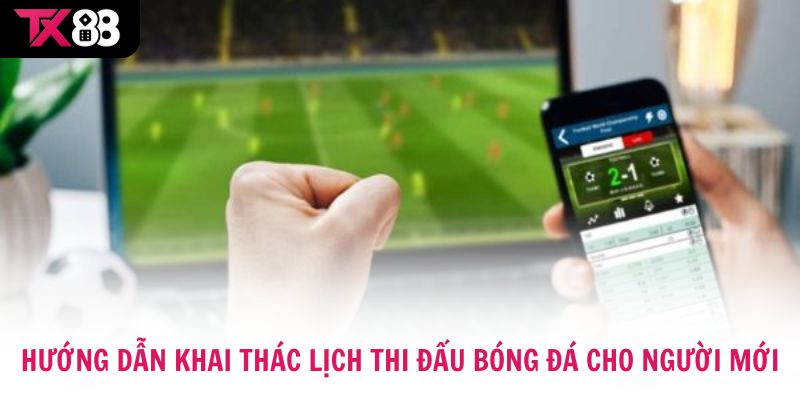 Hướng dẫn khai thác lịch thi đấu bóng đá cho người mới